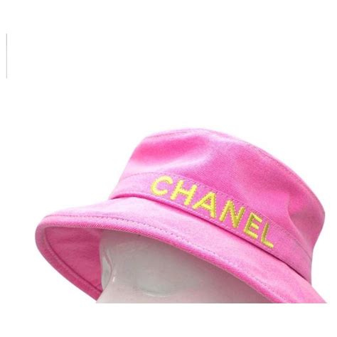 chanel pink headwear